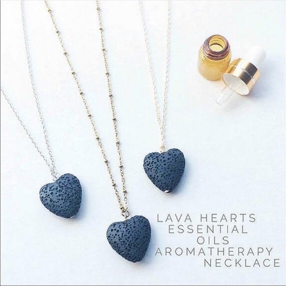 2amspecial Jewelry - 💙BlueLavaStoneHeartNecklaceAromaOilDiffuser